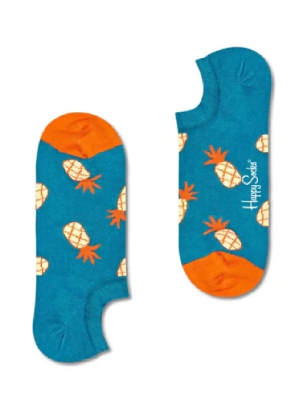 NWT HAPPY SOCKS NO SHOW PINEAPPLE SIZE 10-12.5